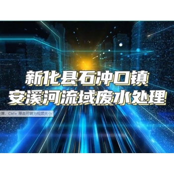 廣東新化縣石沖口鎮安溪河流域廢水處理